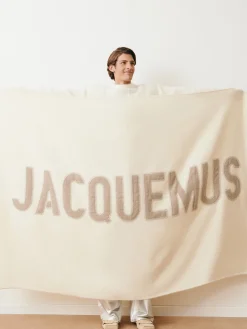 Best Jacquemus De geborduurde -plaid Off-White