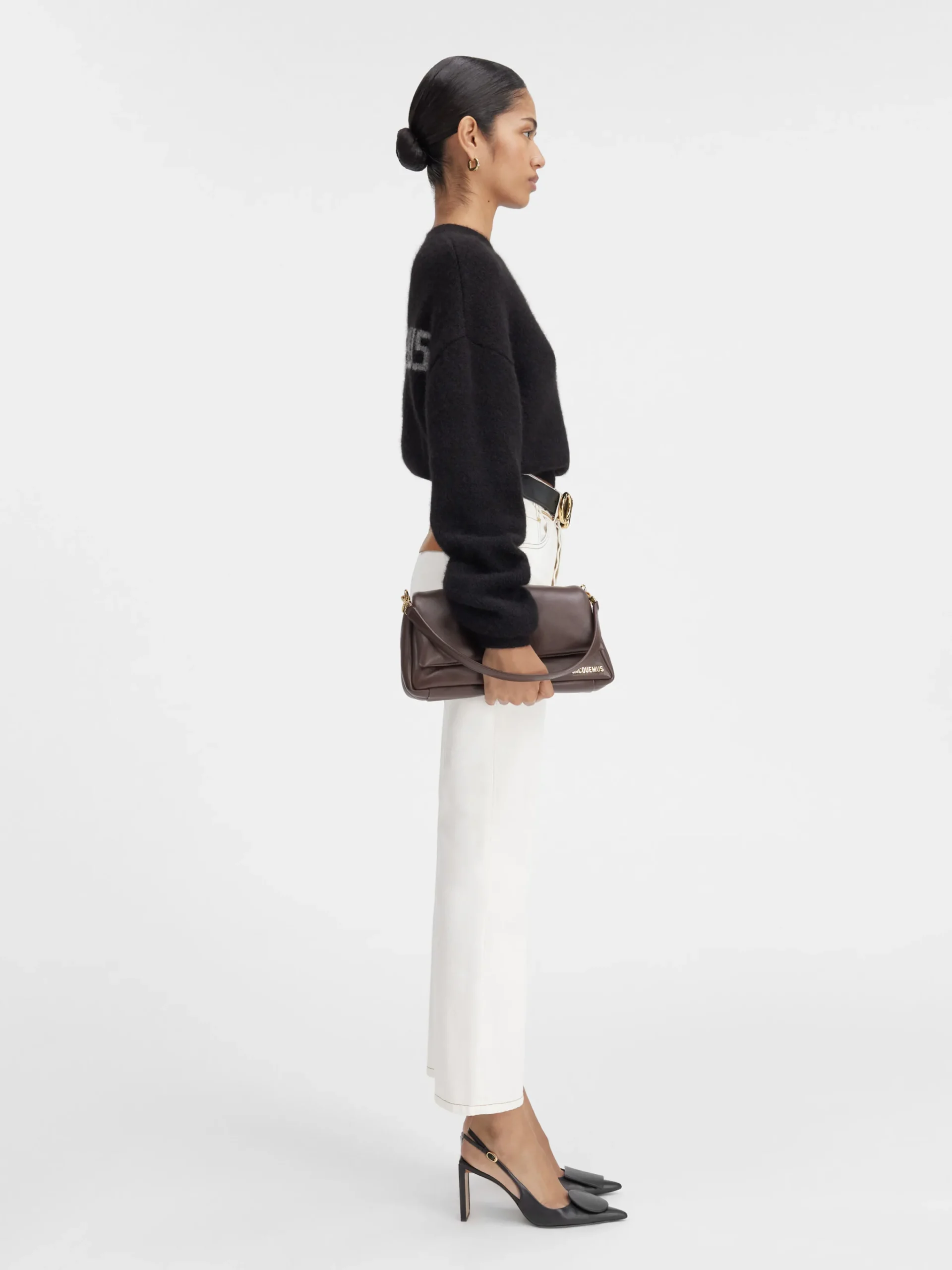 Hot Jacquemus De gebreide trui Black