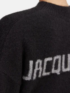 Hot Jacquemus De gebreide trui Black