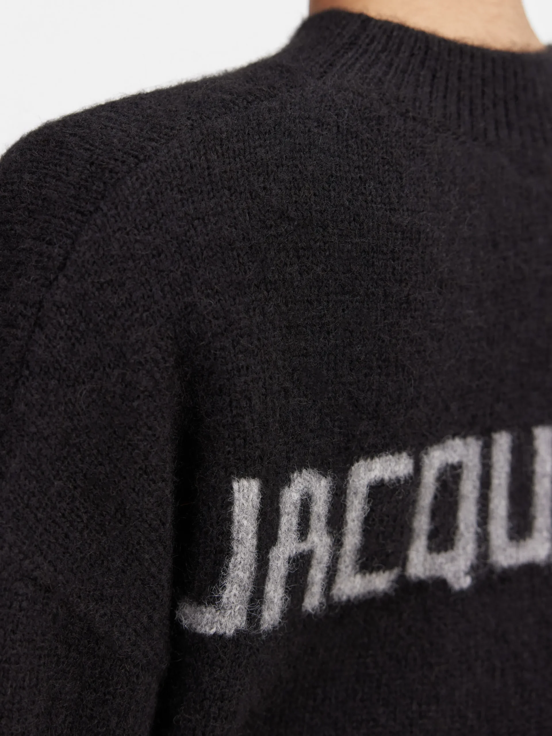 Hot Jacquemus De gebreide trui Black
