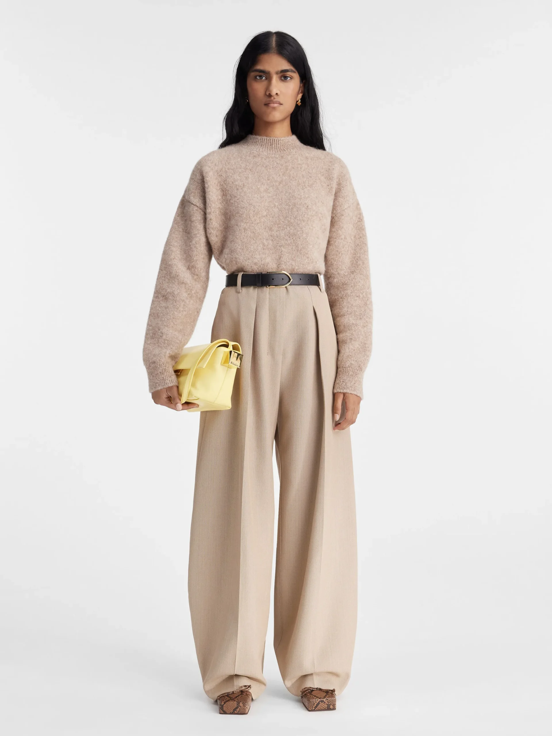 Sale Jacquemus De gebreide trui Beige