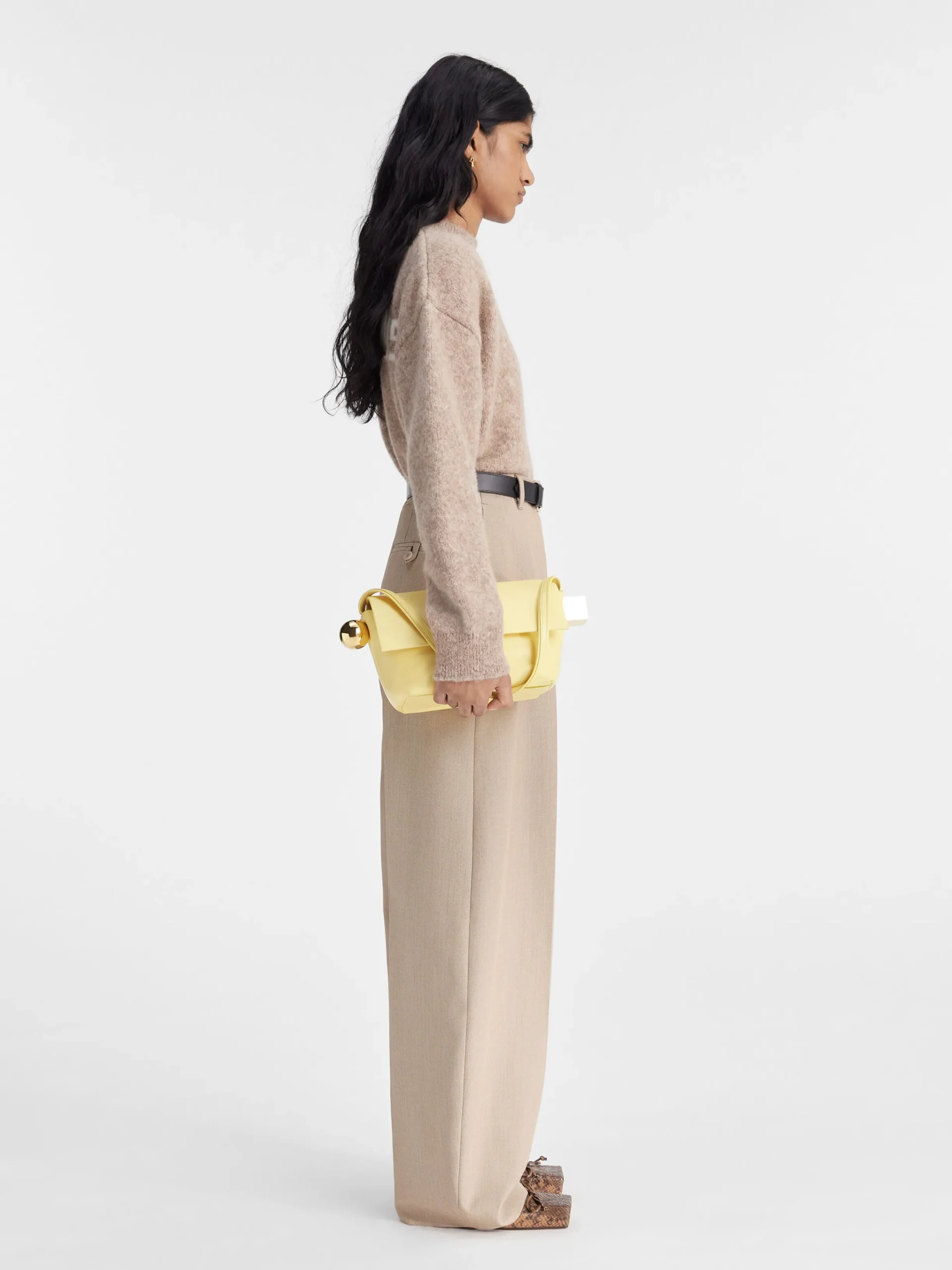 Sale Jacquemus De gebreide trui Beige