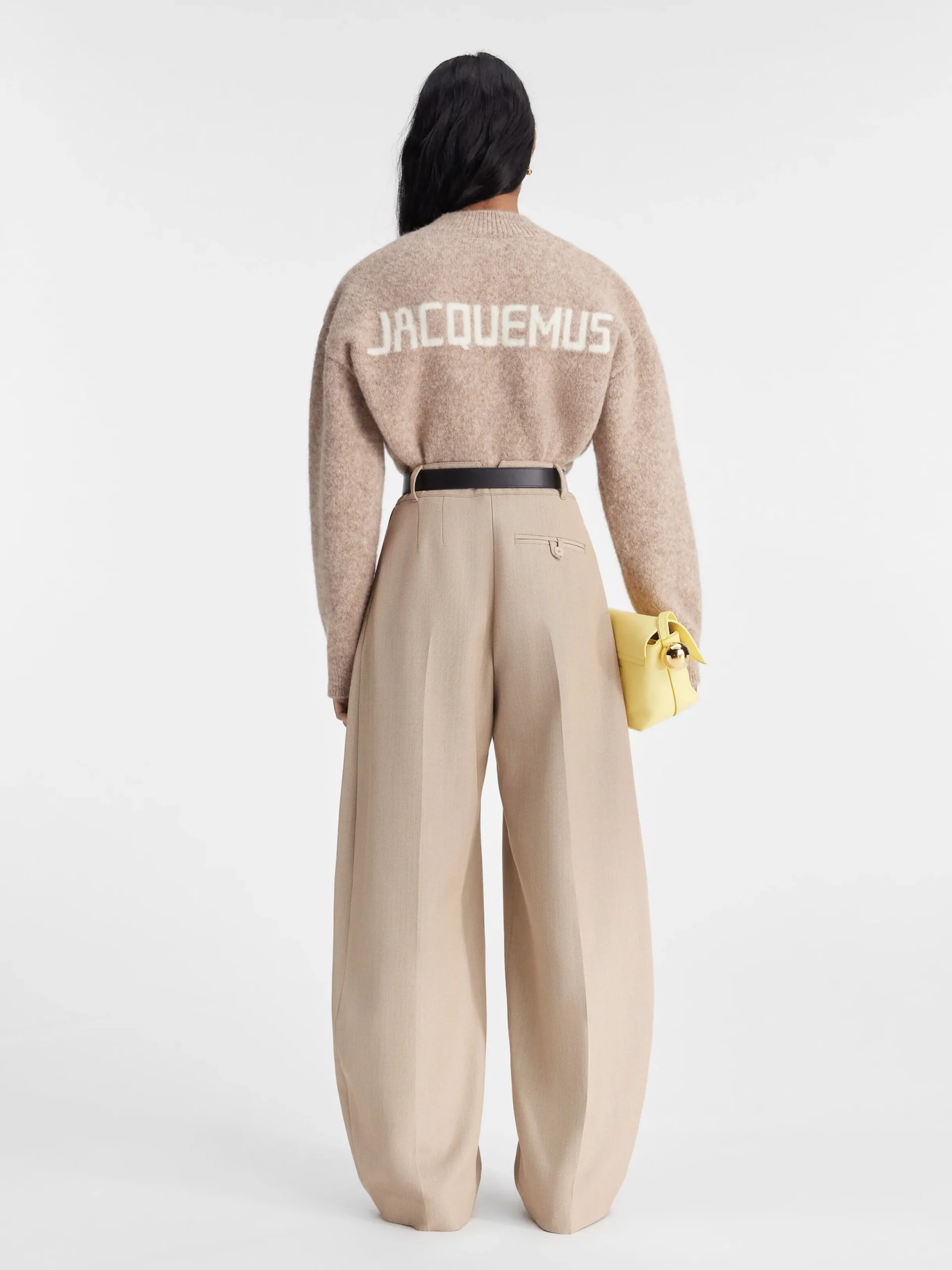 Sale Jacquemus De gebreide trui Beige