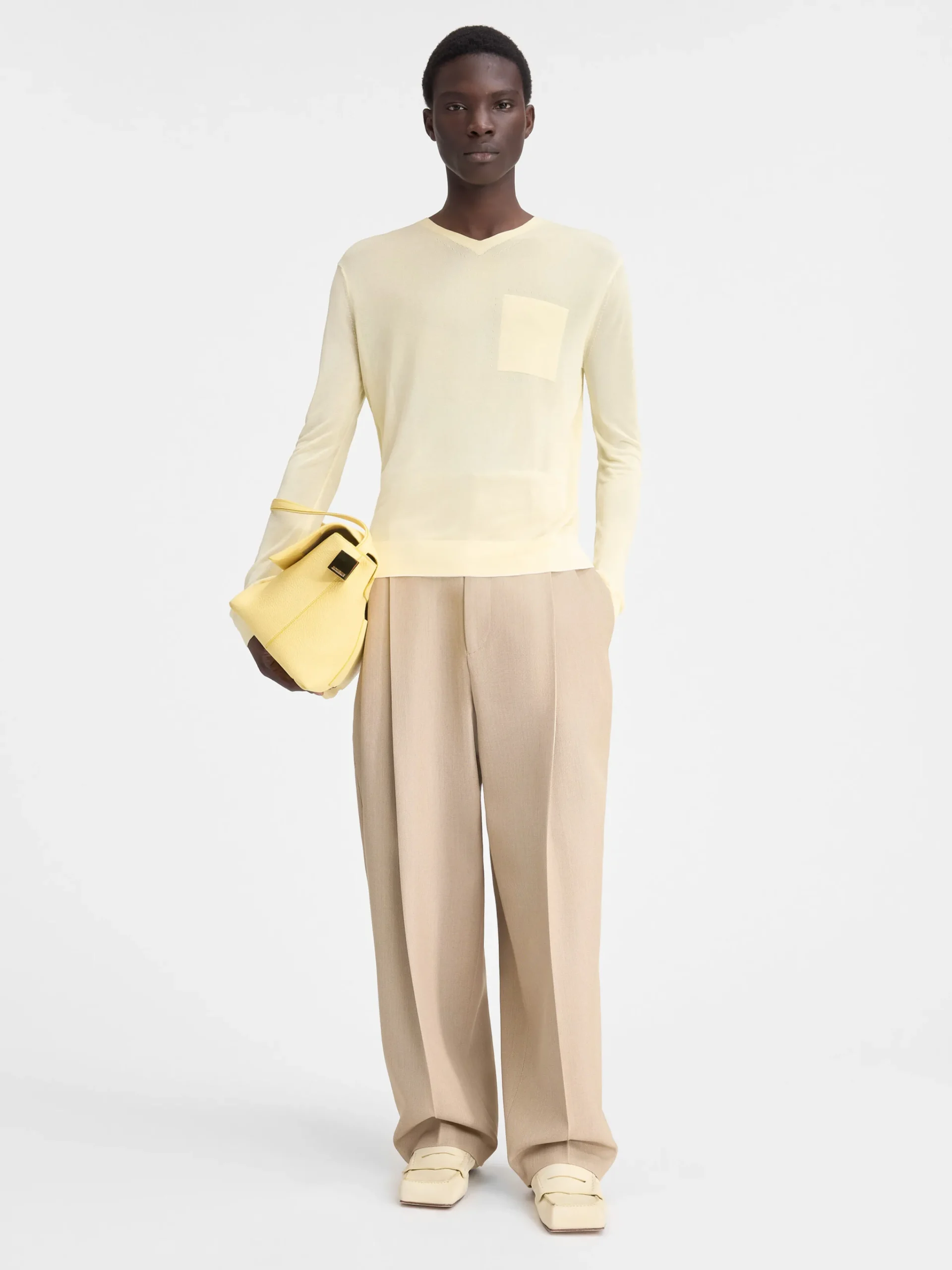 Best Jacquemus De gebreide Paseo LightYellow