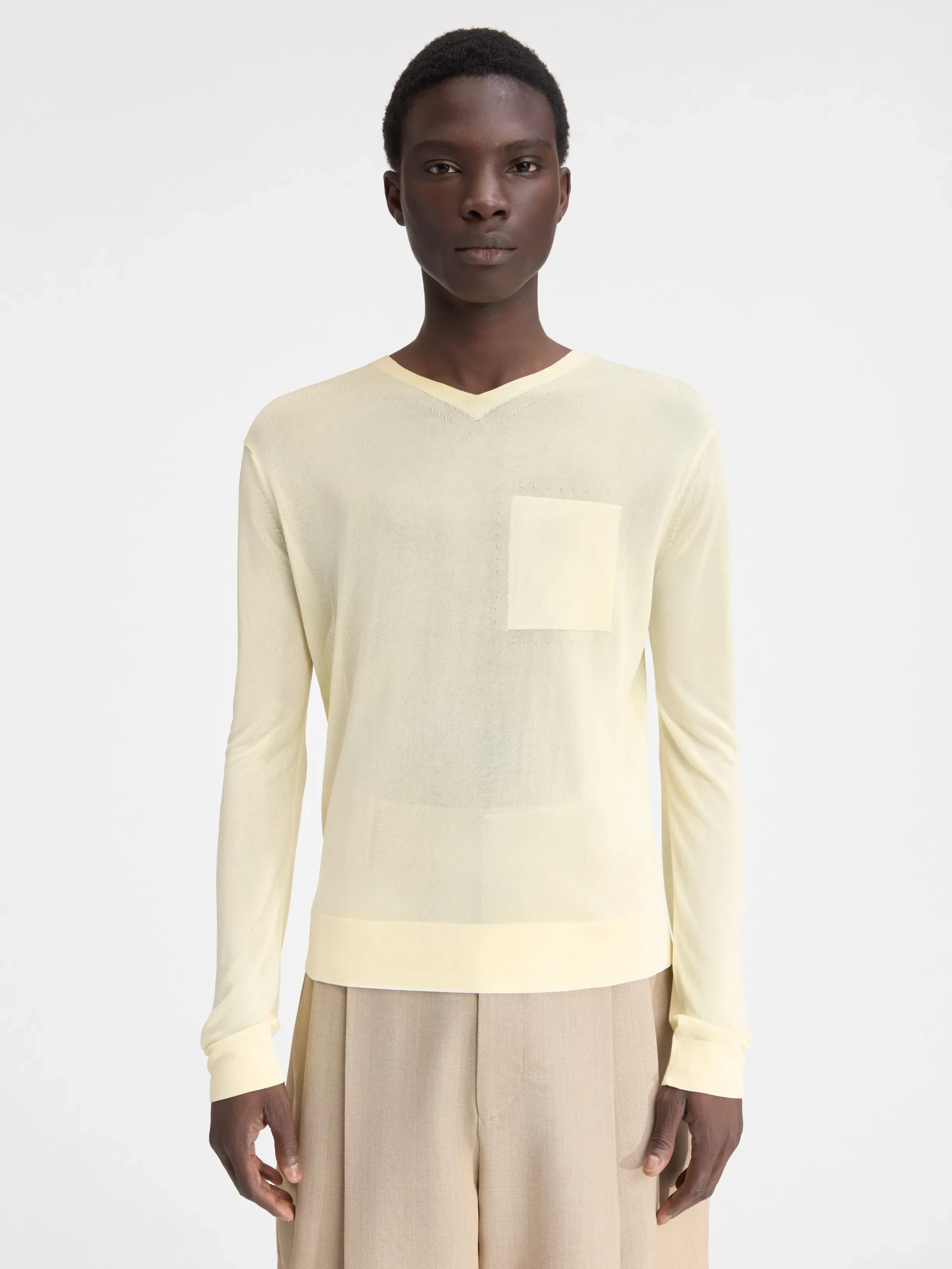 Best Jacquemus De gebreide Paseo LightYellow