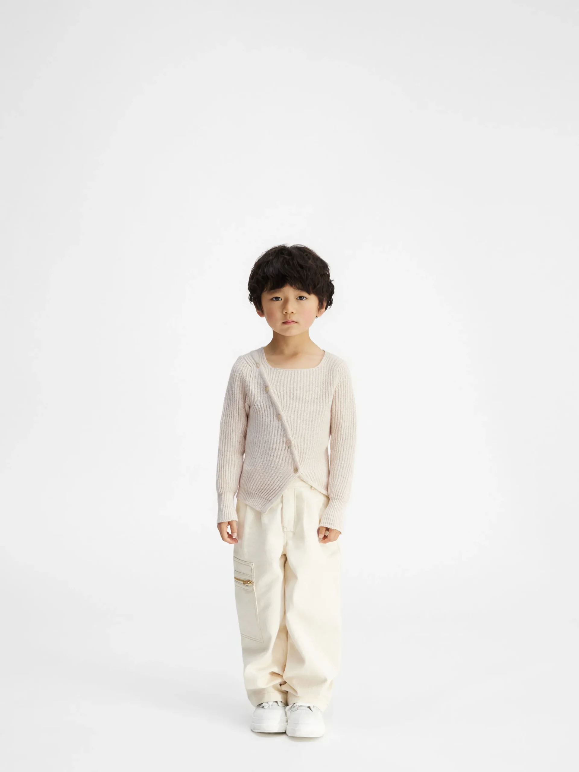 Discount Jacquemus De gebreide Pau voor kinderen Off-White