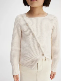 Discount Jacquemus De gebreide Pau voor kinderen Off-White