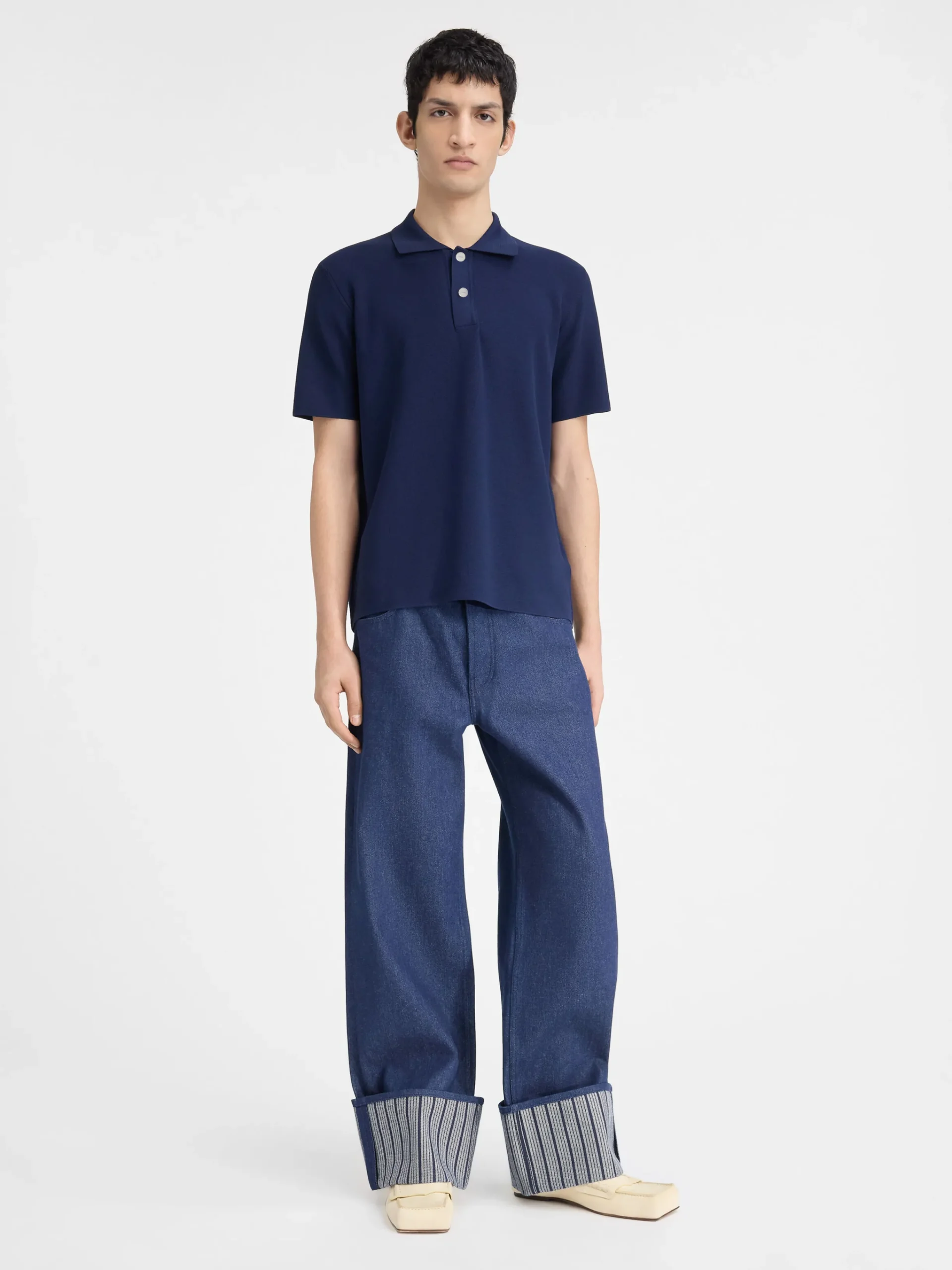 Clearance Jacquemus De gebreide polo DarkNavy