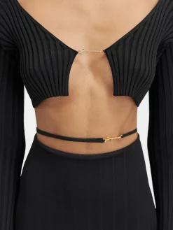 Online Jacquemus De gebreide Pralù Black