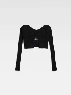 Online Jacquemus De gebreide Pralù Black
