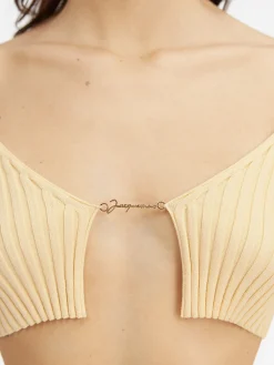 Discount Jacquemus De gebreide Pralù LightYellow