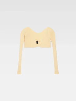 Discount Jacquemus De gebreide Pralù LightYellow