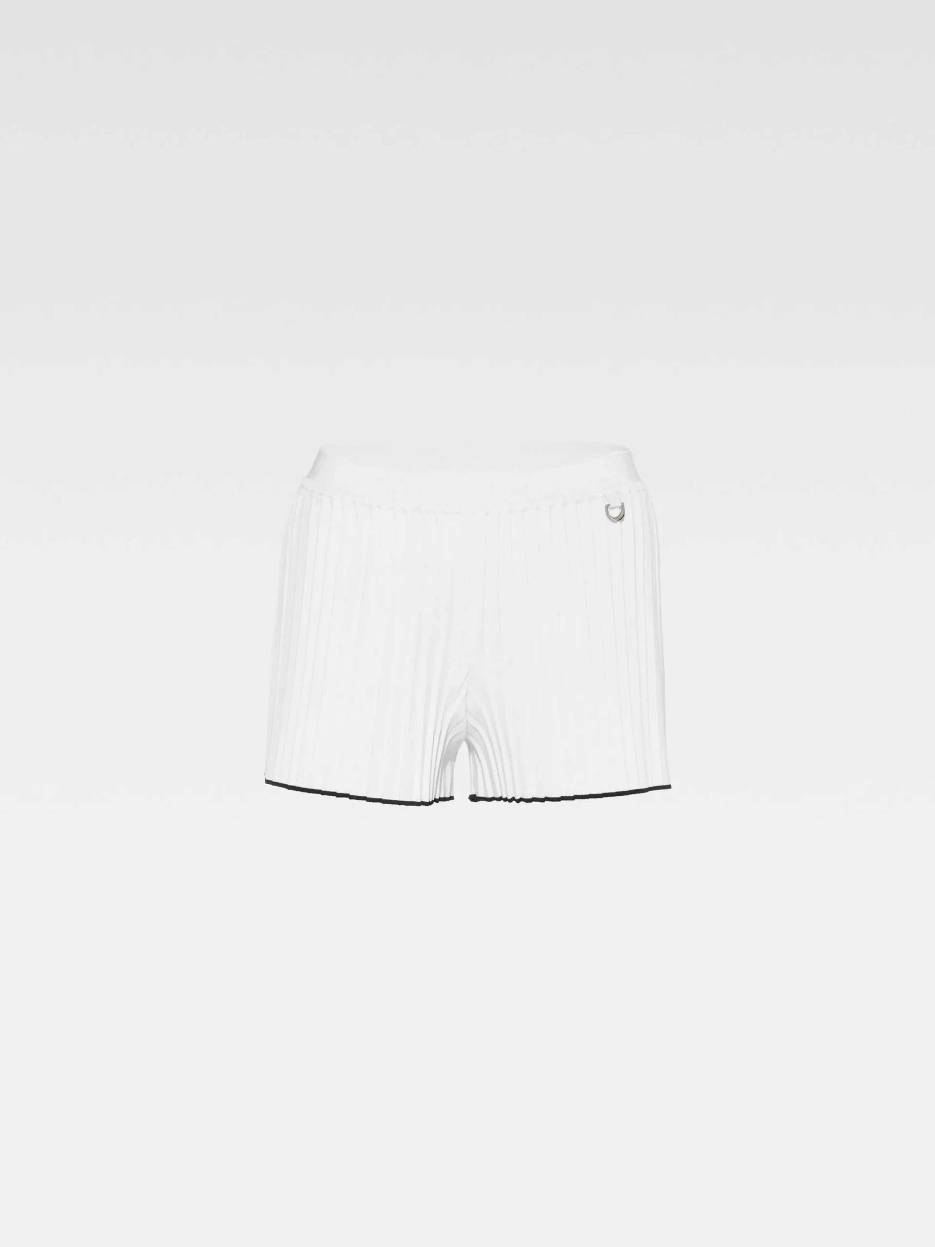 Discount Jacquemus De gebreide shorts met plooien White