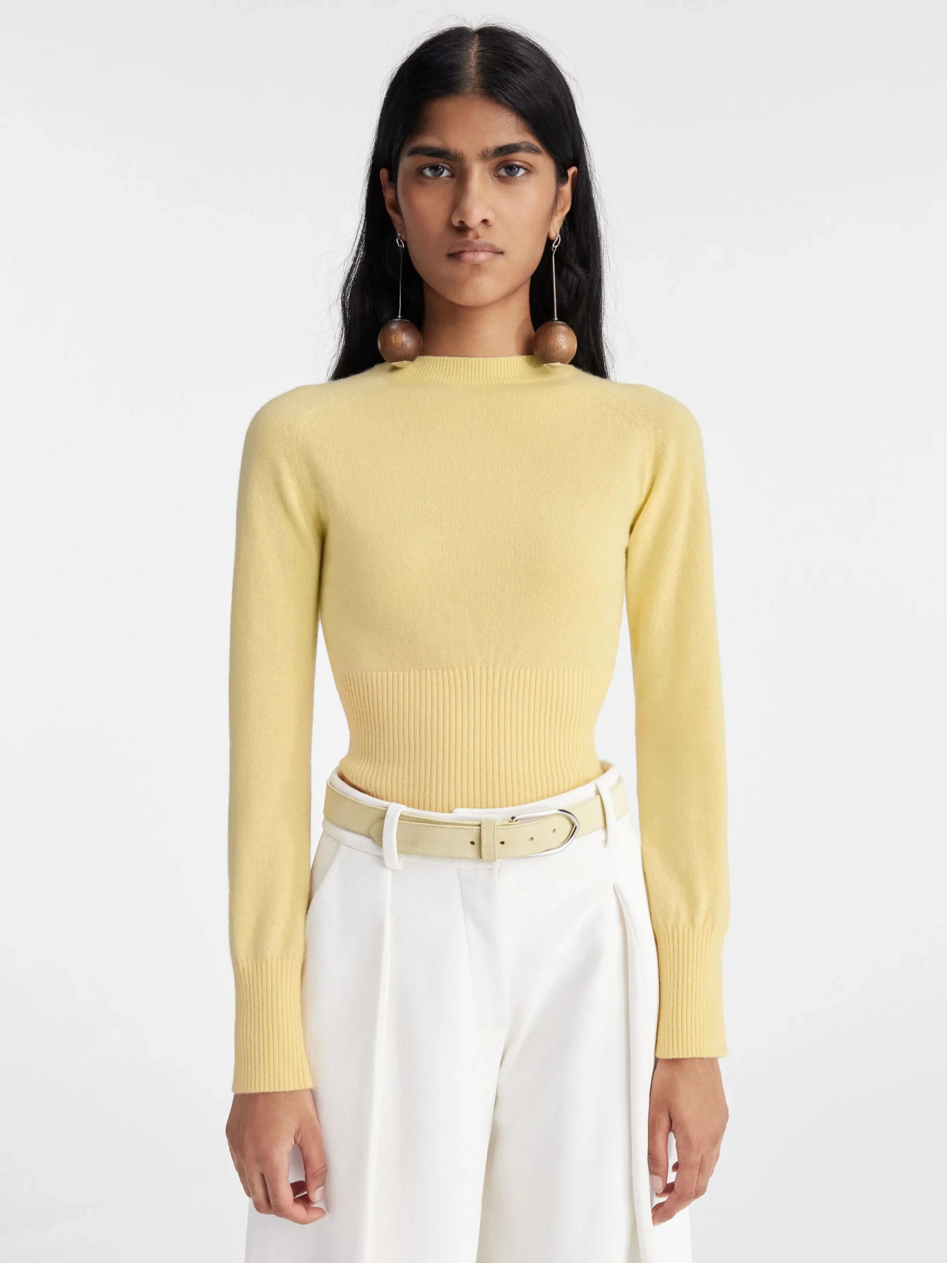 Outlet Jacquemus De gebreide Soglia LightYellow