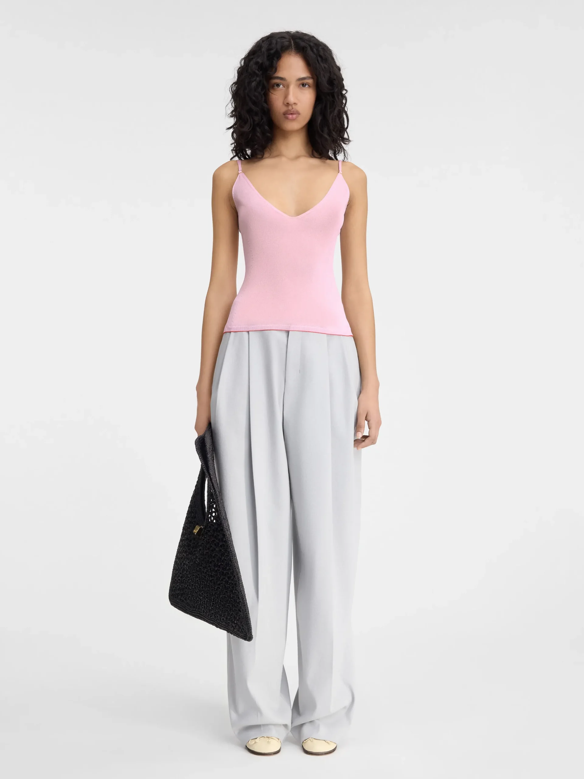 Online Jacquemus De gebreide Spallina Pink