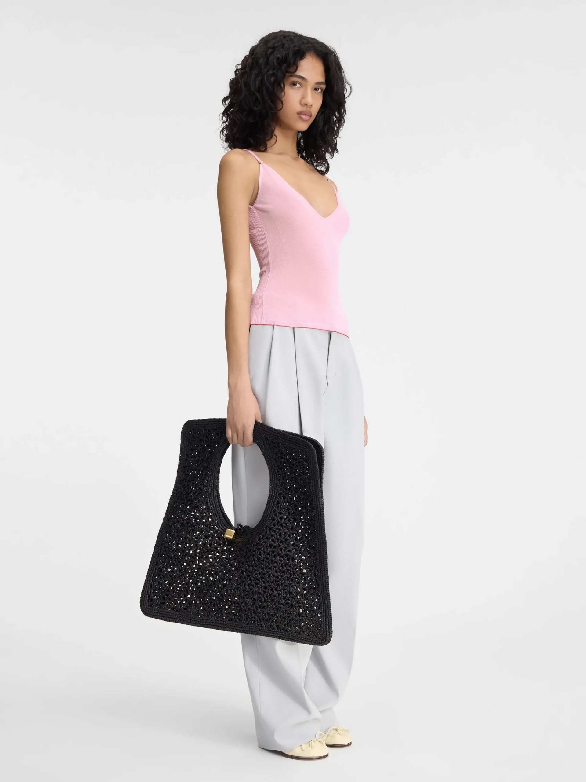Online Jacquemus De gebreide Spallina Pink
