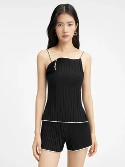 Best Jacquemus De gebreide top met plooien Black