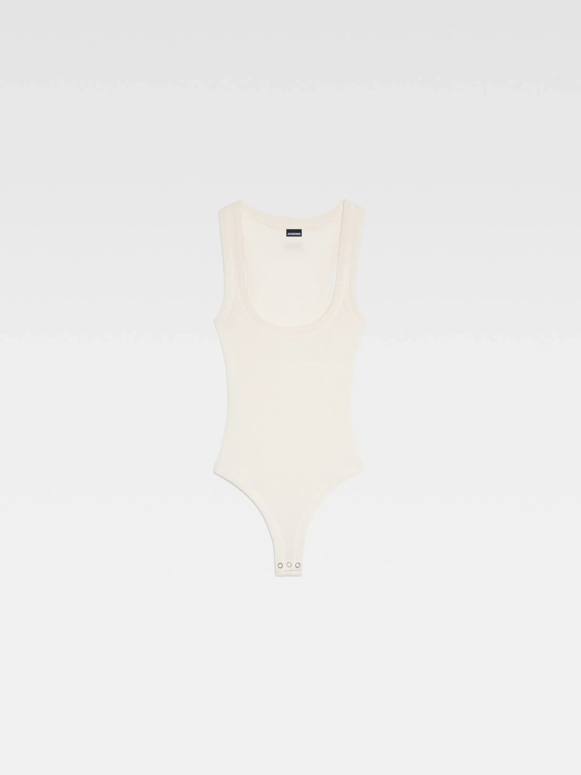 Fashion Jacquemus De Gros Grain bodysuit White