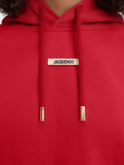 Online Jacquemus De Gros Grain hoodie DarkRed