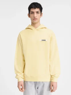 Fashion Jacquemus De Gros Grain hoodie LightYellow