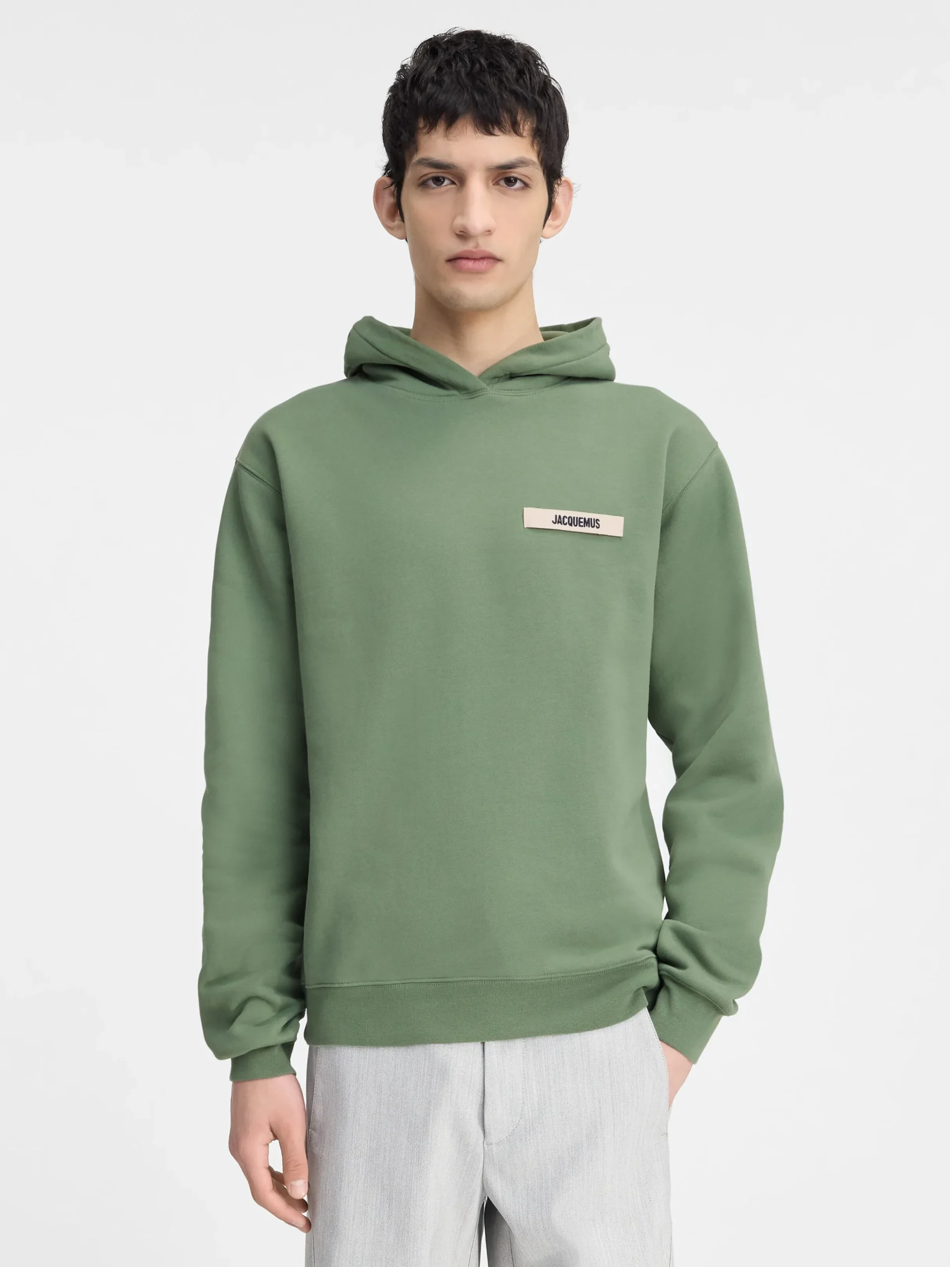 Online Jacquemus De Gros Grain hoodie LightGreen