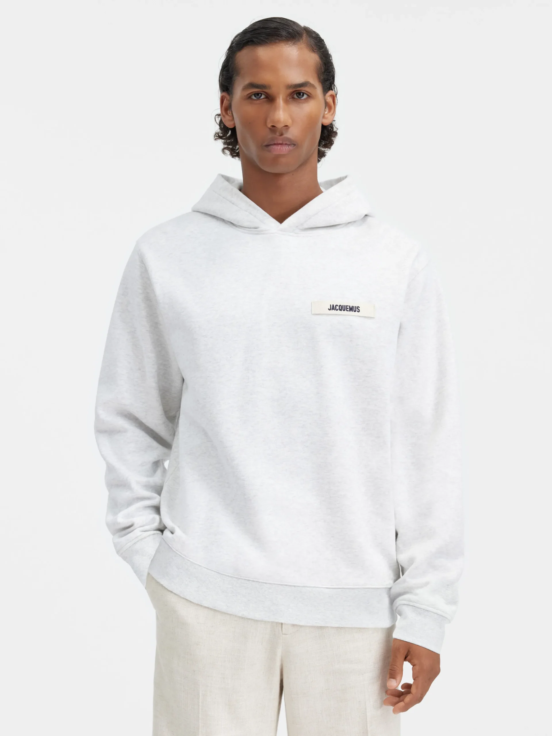 Outlet Jacquemus De Gros Grain hoodie Grey