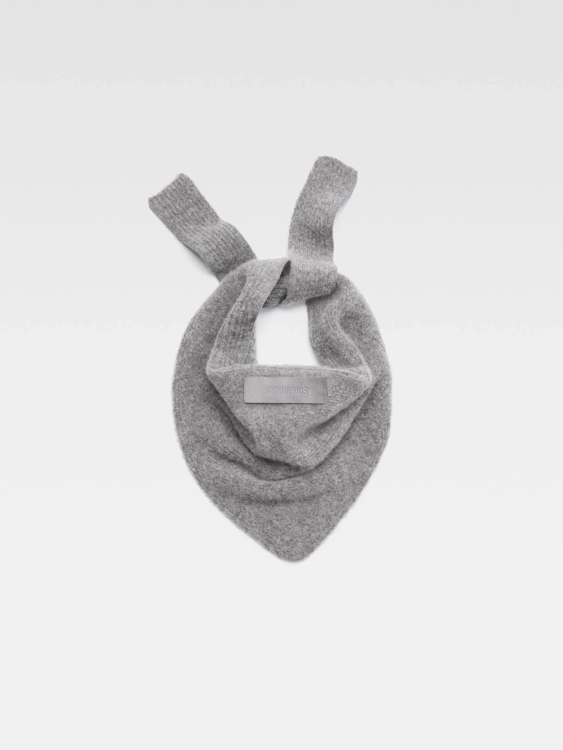 Fashion Jacquemus De Gros Grain sjaal DarkGrey