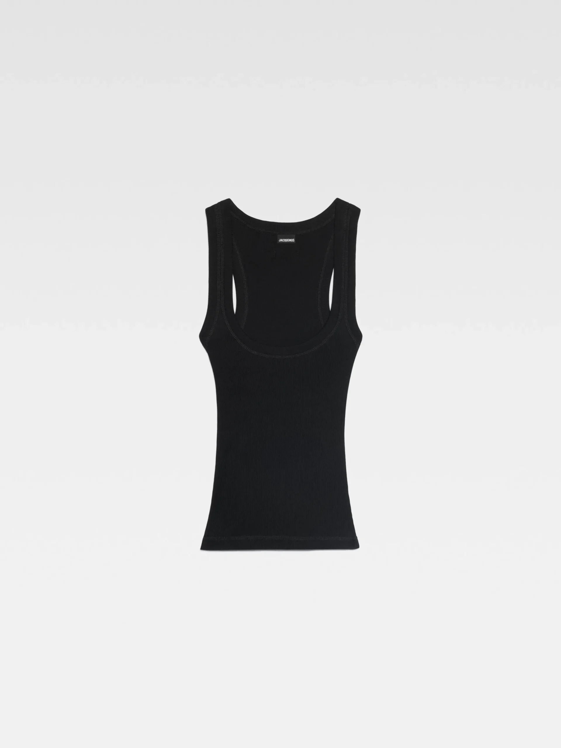 Discount Jacquemus De Gros Grain tanktop Black