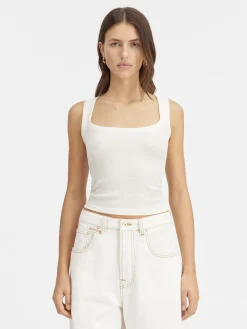 Online Jacquemus De Gros Grain tanktop White