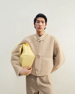 Best Jacquemus De grote Rond Carr&eacute; LightYellow