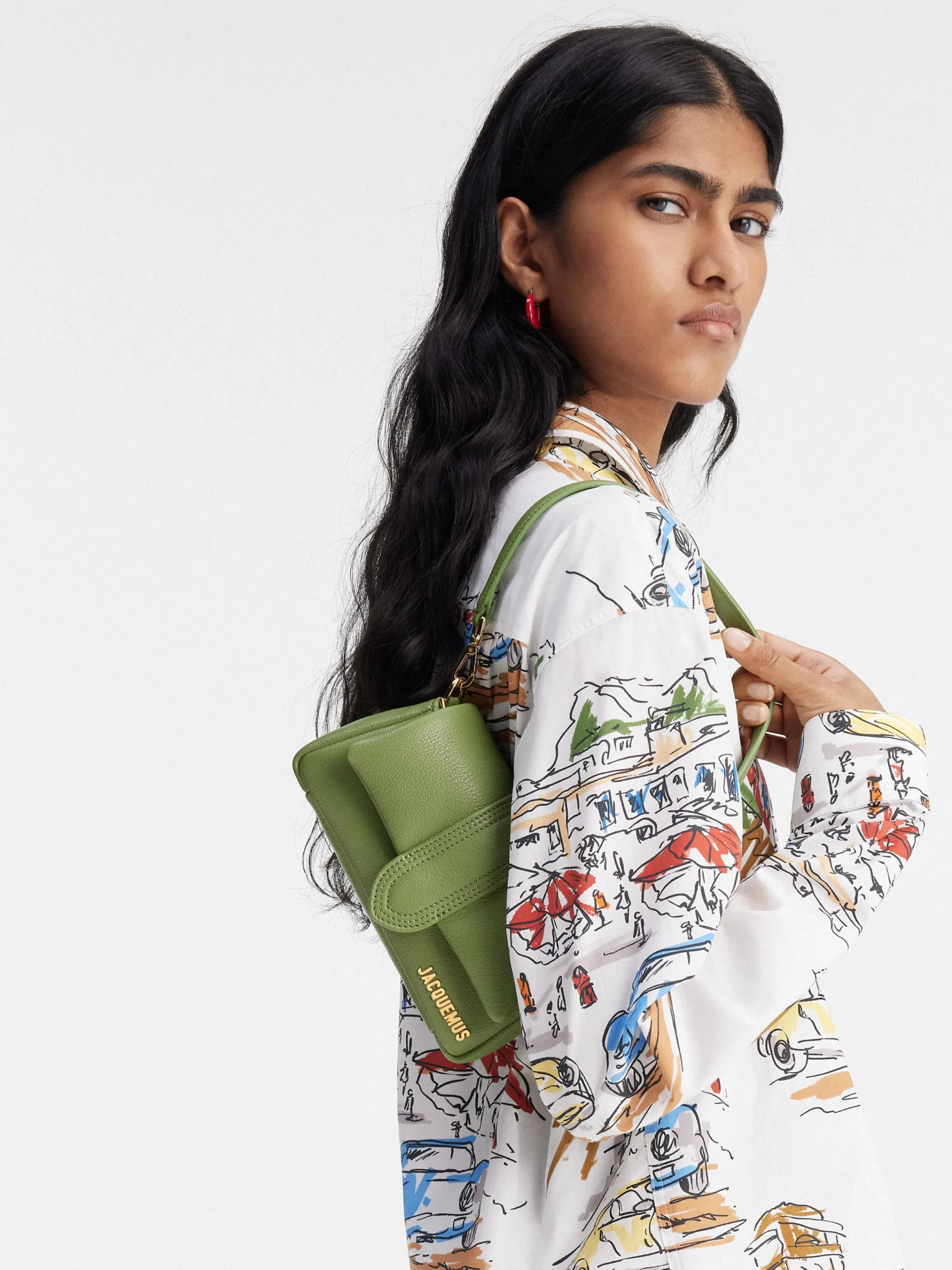 Outlet Jacquemus De kleine Bambimou Green
