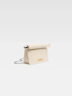 New Jacquemus De kleine Rond Carr&eacute; clutch LightIvory