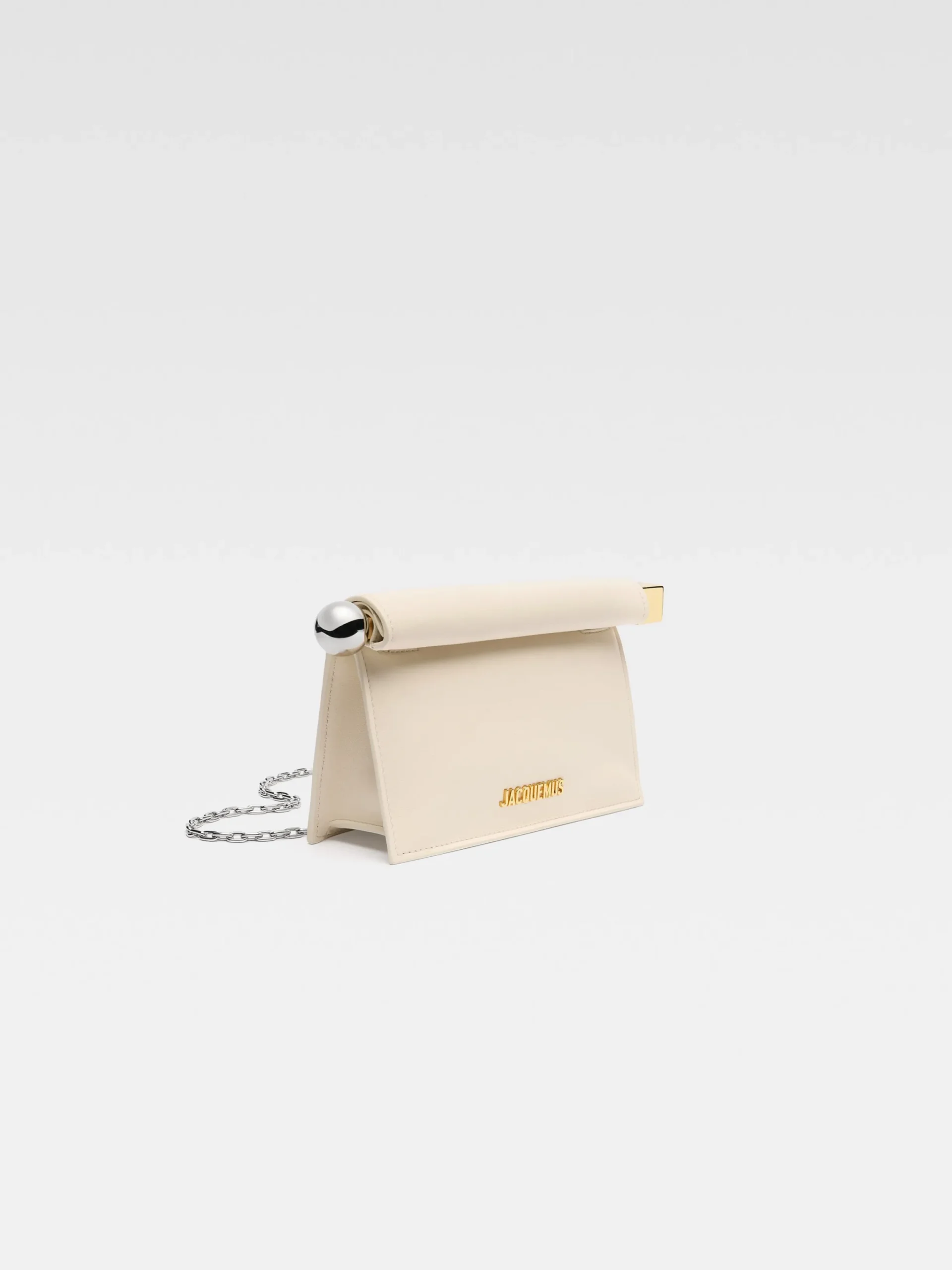 New Jacquemus De kleine Rond Carré clutch LightIvory