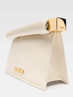 New Jacquemus De kleine Rond Carré clutch LightIvory