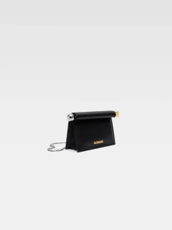 New Jacquemus De kleine Rond Carr&eacute; clutch Black