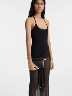 New Jacquemus De kleine Rond Carré clutch Black