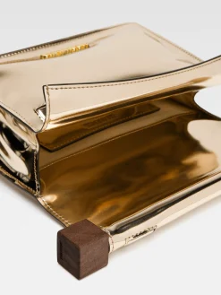 New Jacquemus De kleine Rond Carr&eacute; clutch Gold