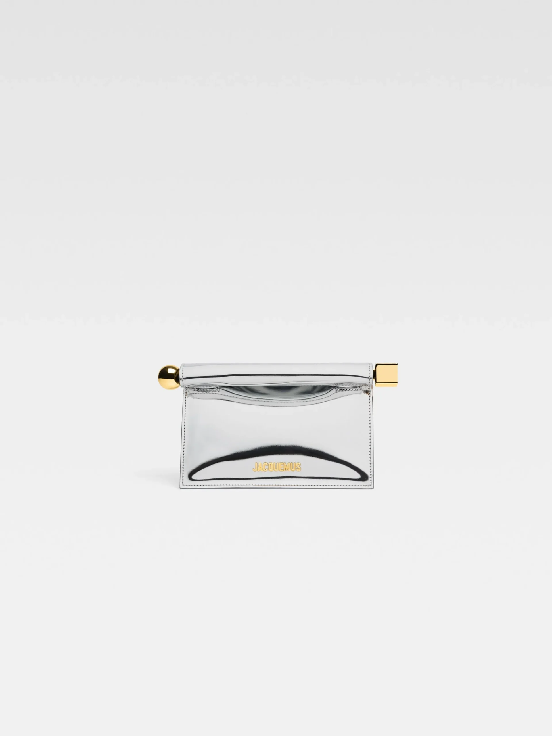 Fashion Jacquemus De kleine Rond Carré-clutch Silver