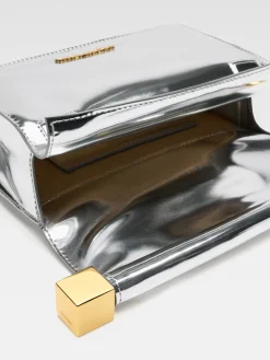 Fashion Jacquemus De kleine Rond Carré-clutch Silver