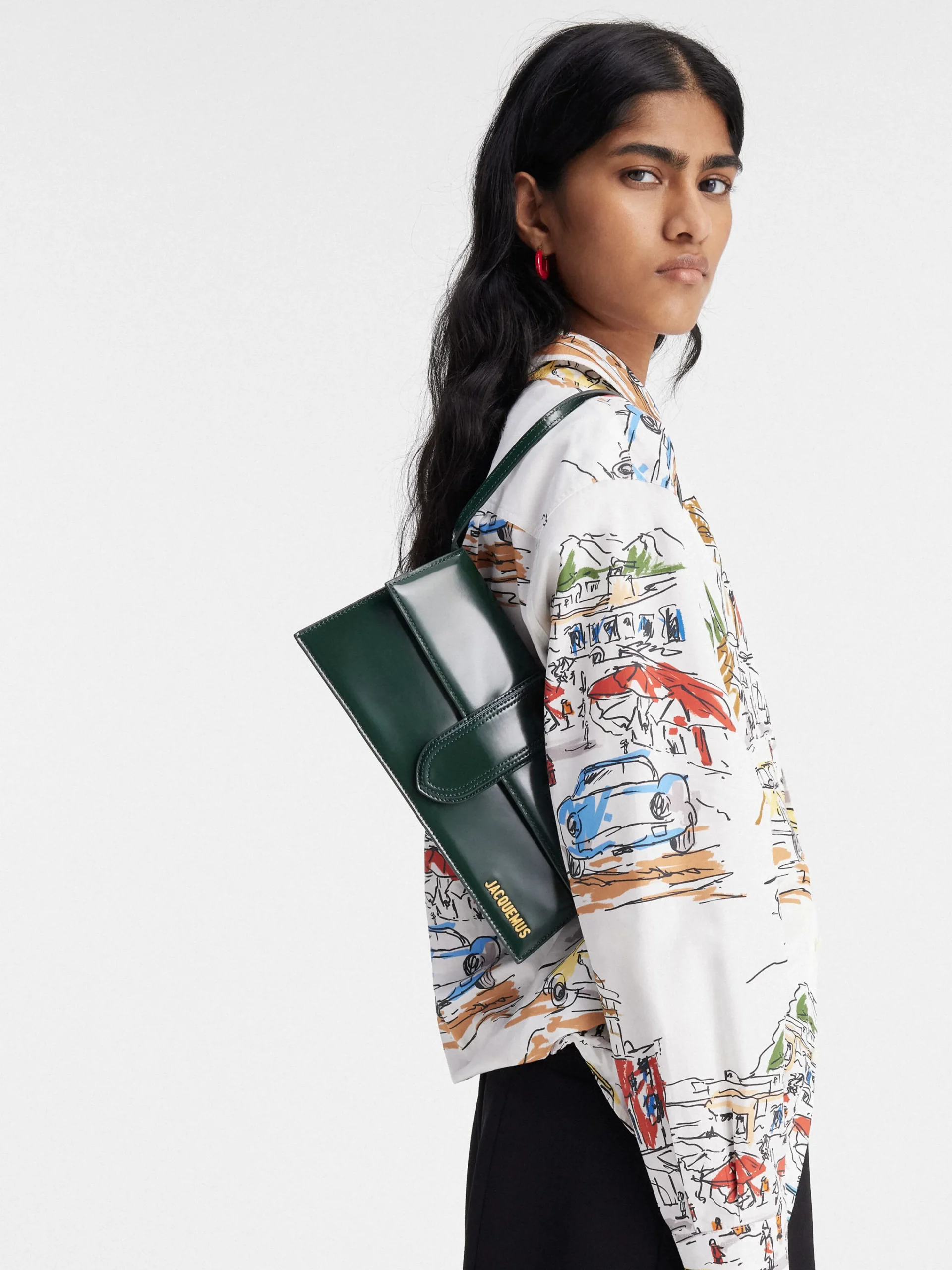 Online Jacquemus De lange Bambino DarkGreen