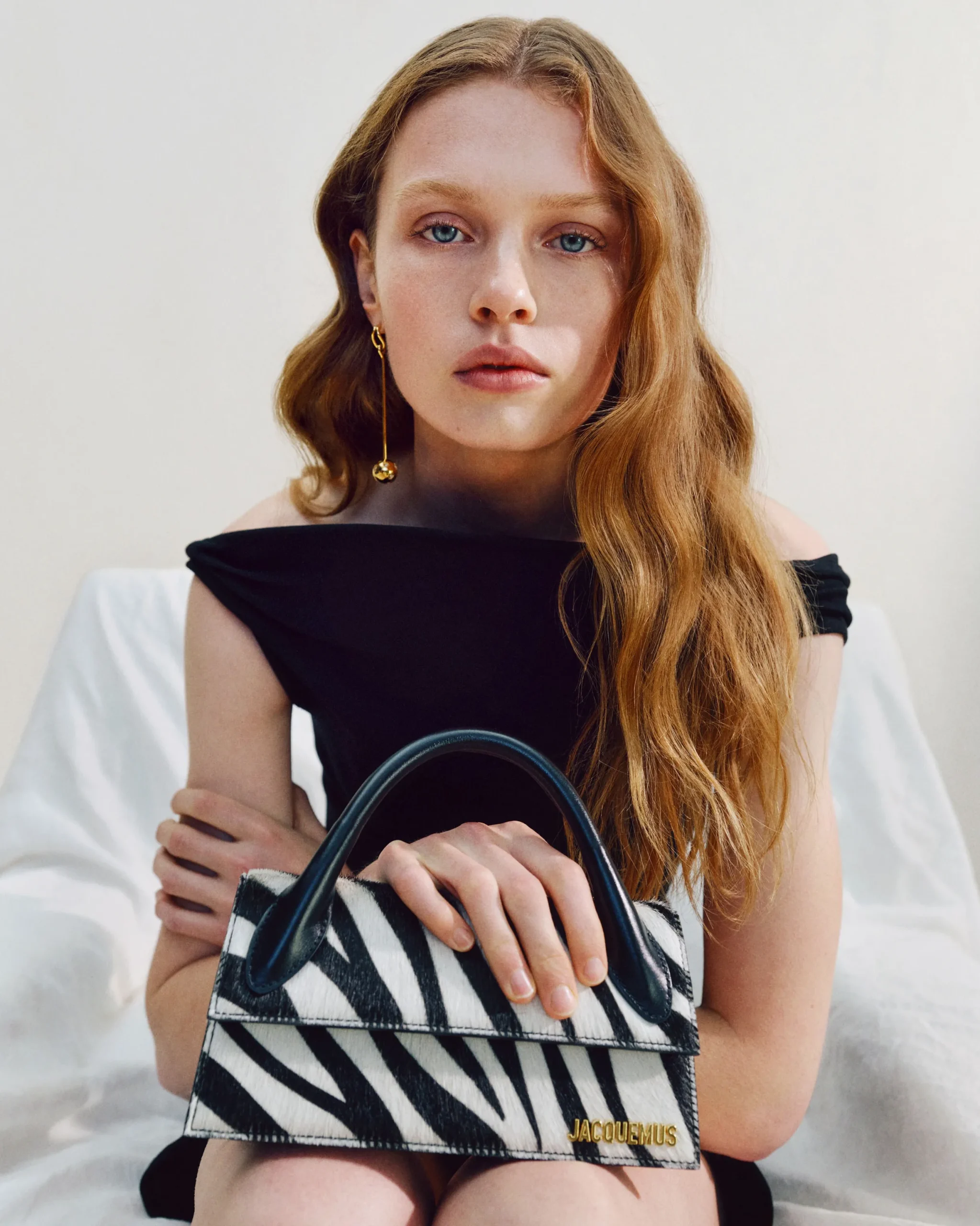 Fashion Jacquemus De lange Chiquito Black&WhiteZebra