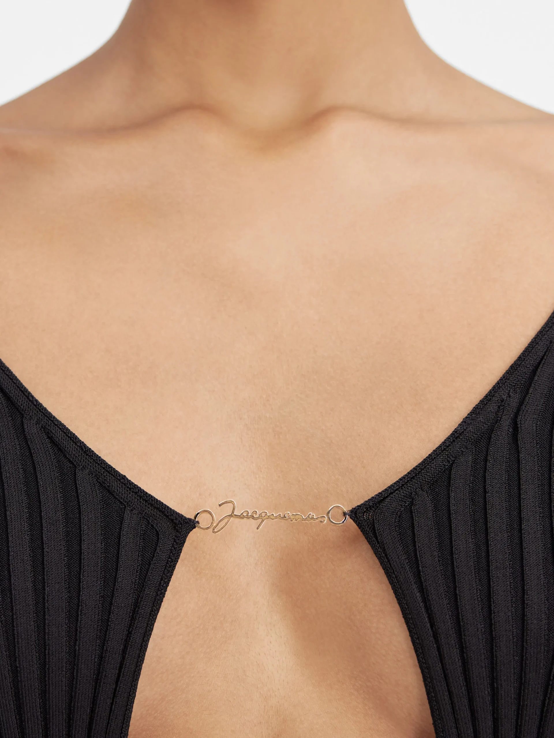 Hot Jacquemus De lange gebreide Pralù Black