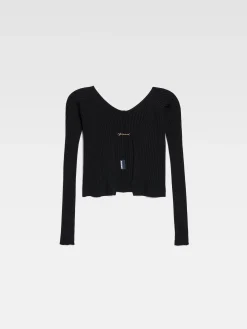 Hot Jacquemus De lange gebreide Pralù Black