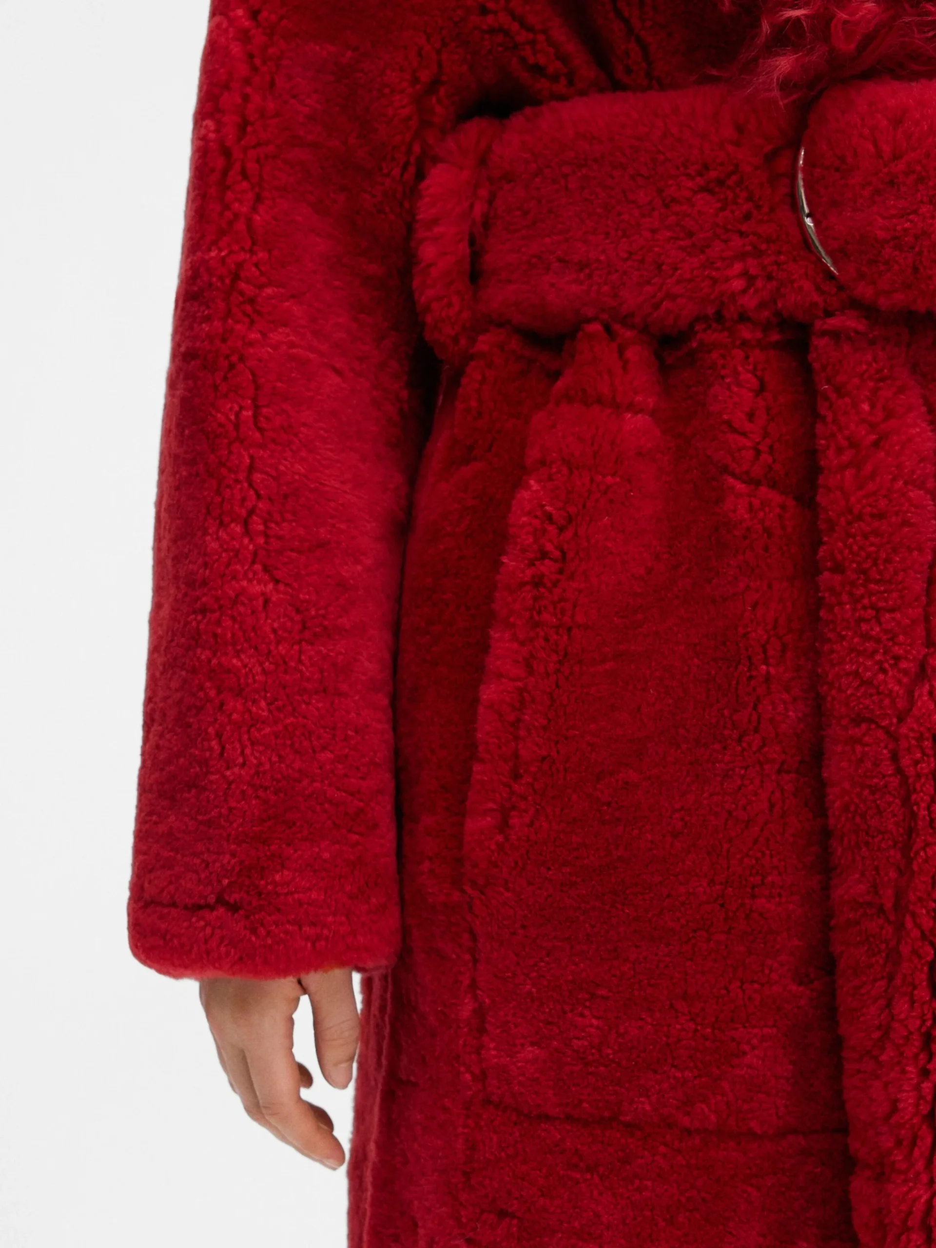 Clearance Jacquemus De lange jas van Pilou DarkRed