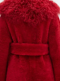 Clearance Jacquemus De lange jas van Pilou DarkRed