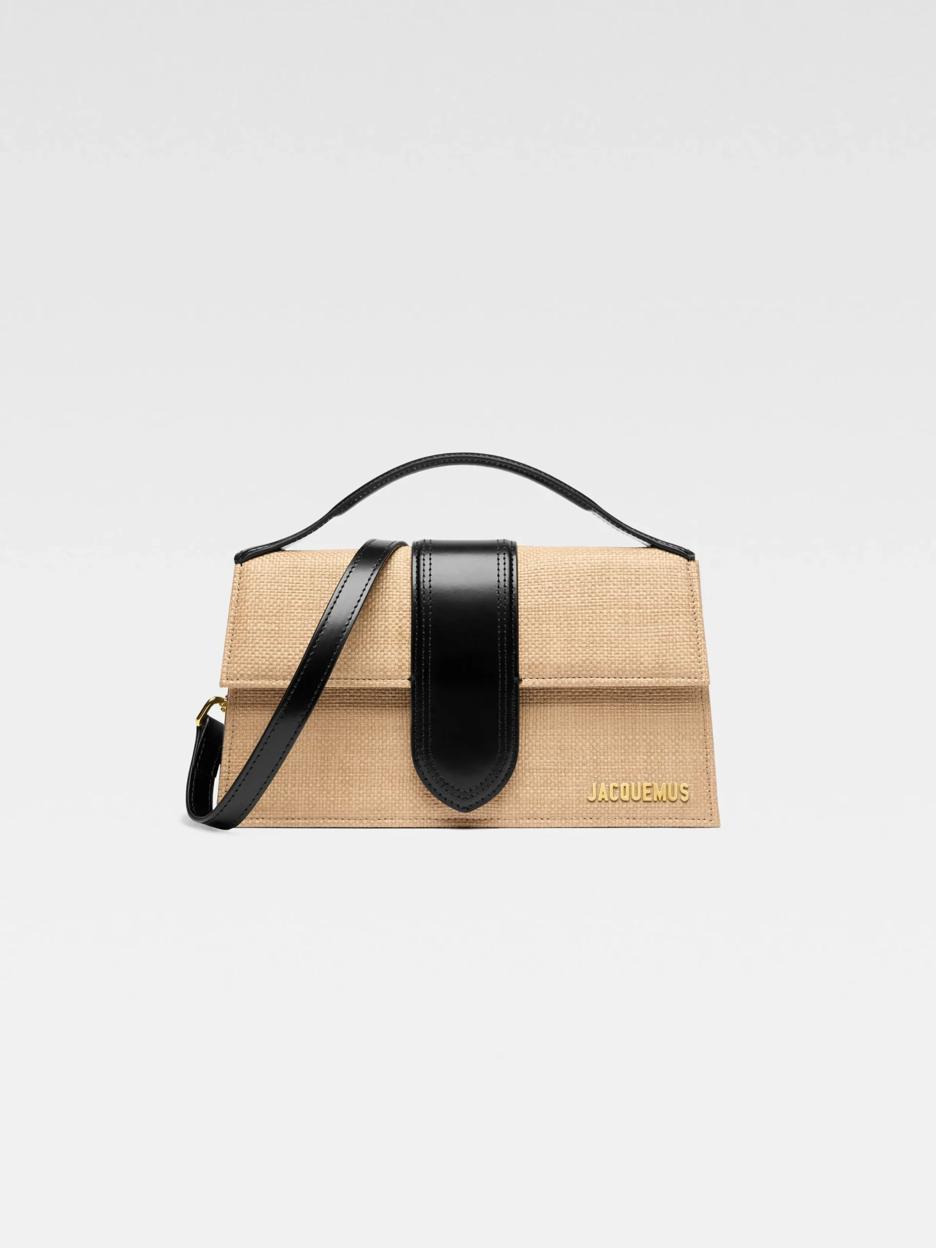 New Jacquemus De large Bambino Ivory/Black