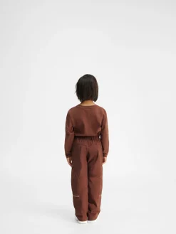 Outlet Jacquemus De Marrone cargobroek voor kinderen DarkBrown
