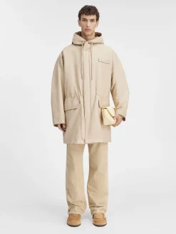 Discount Jacquemus De Marrone parka Beige