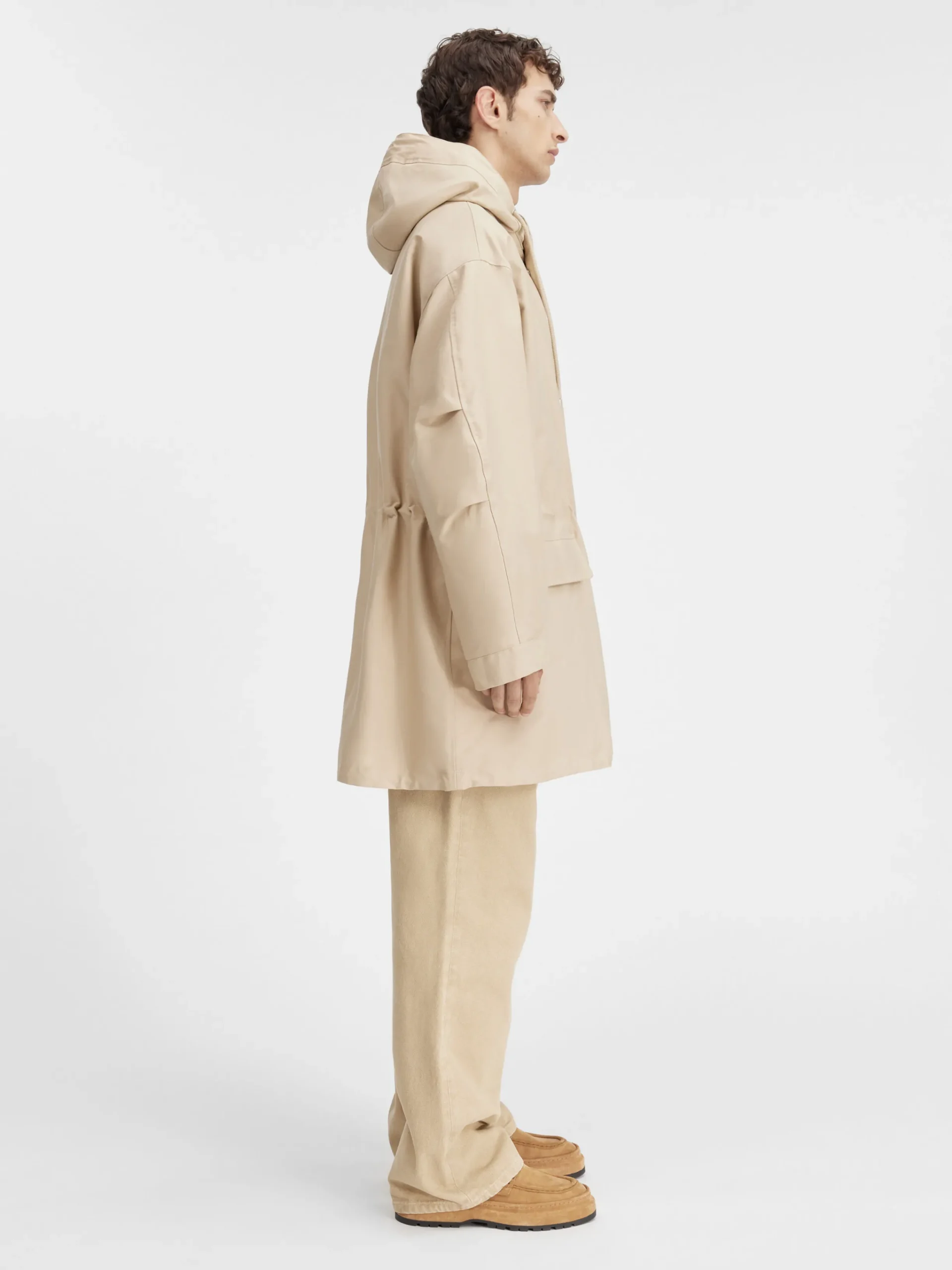 Discount Jacquemus De Marrone parka Beige