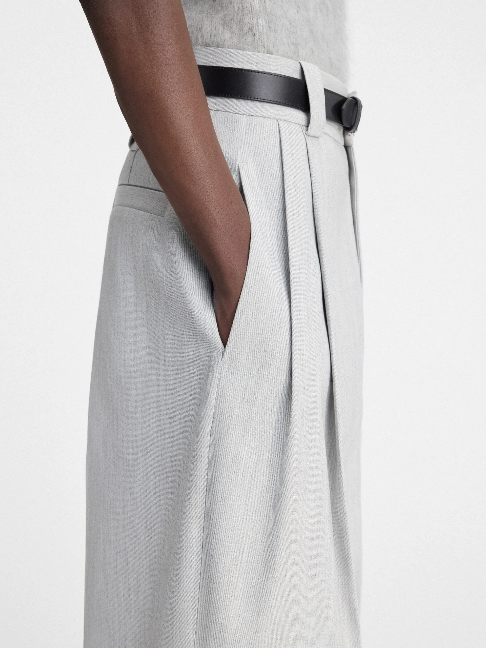 Best Jacquemus De Marzio broek LightGrey